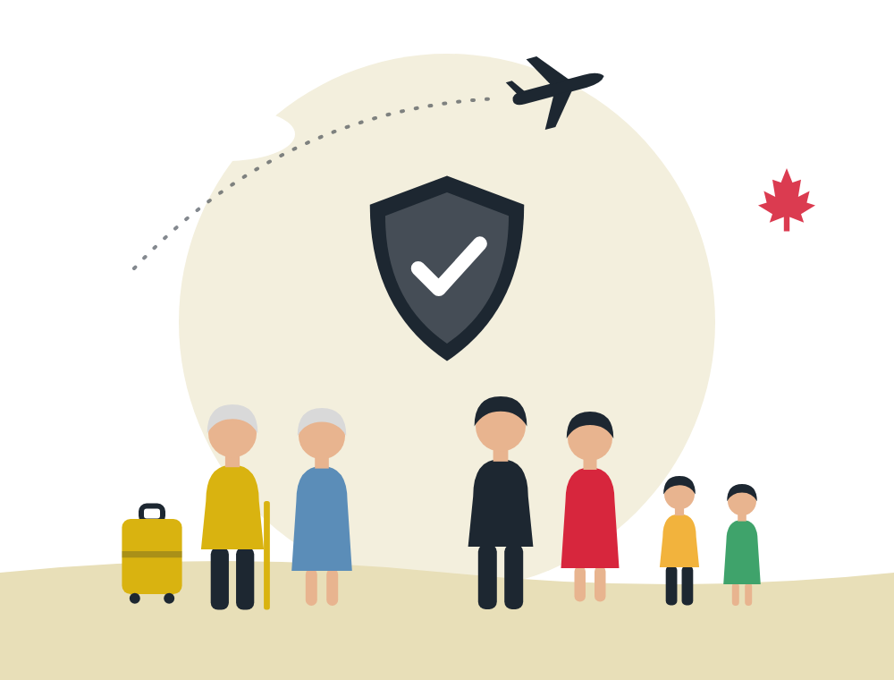 Family protected by Super Visa insurance